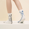 单读×读库×内外联名阅读袜3双套装 男女款 拼色中筒袜 商品缩略图2