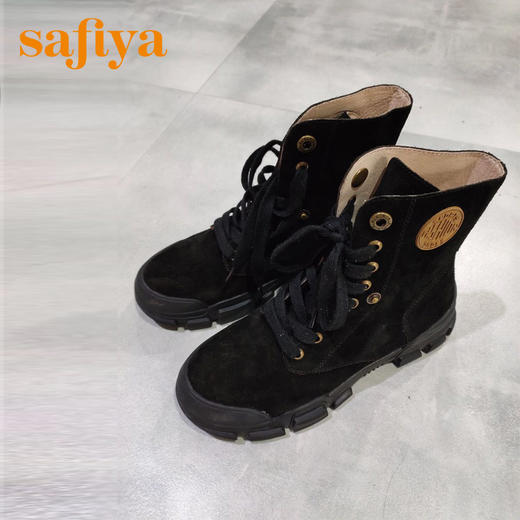 索菲娅冬季加绒毛里马丁靴女靴SF9411A106 商品图0