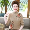 XX 13089羊绒羊毛镶钻印花半高领针织衫 商品缩略图7