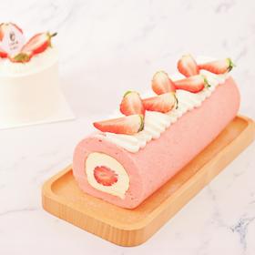 粉粉草莓蛋糕卷（需要提前1天下单满138元限定区域包送）