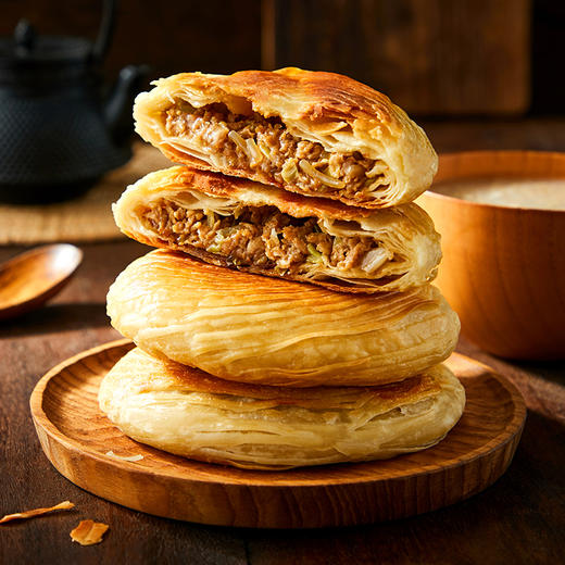 思念 早餐早点半成品 煎饼面食面点 方便速食   440g/4只 猪肉大葱 商品图3