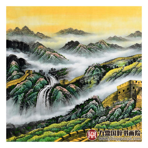 王建辉《长城雄风》68*178cm 山水横幅作品 办公室/会议室挂画长城作品 商品图4