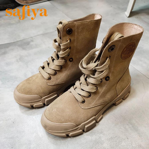 索菲娅冬季加绒毛里马丁靴女靴SF9411A106 商品图3