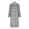  VIMAGE纬漫纪冬季新款宽松翻领双排扣直筒长款羊毛呢大衣女V1414020D 商品缩略图4