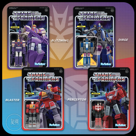 现货 Super7 变形金刚 Transformers 系列3 复古挂卡摆件 商品图1