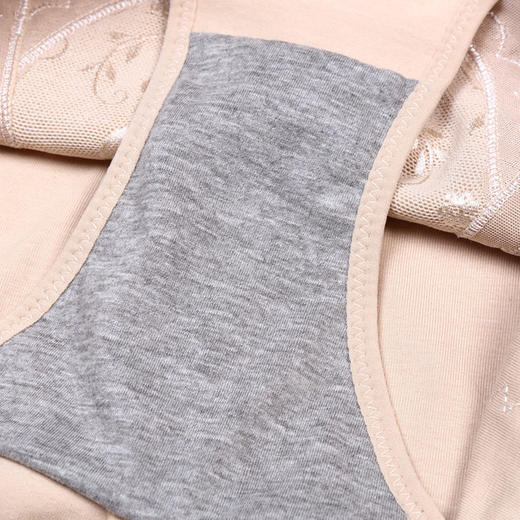 塑身高腰收腹内裤女士纯棉裆提臀大码产后女三角裤 商品图3