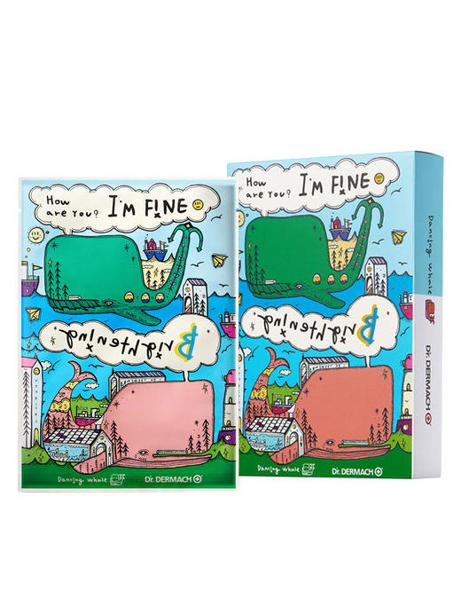 韩国Dr.DERMACH德美清小鲸鱼面膜10片   补水保湿  提亮 商品图0