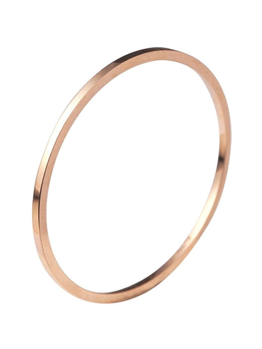 LUCINE 18K黄金光圈戒指七夕礼物设计玫瑰金尾戒女细关节戒叠戴感 商品图4