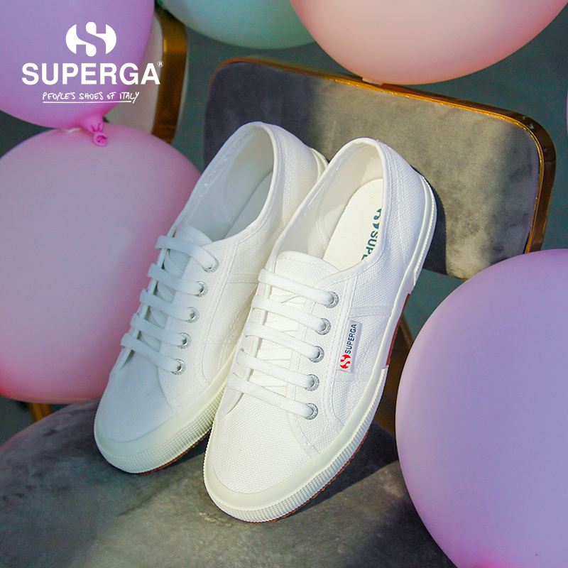 SUPERGA&小板牙 经典小白鞋百搭2750男女透气帆布鞋休闲板鞋