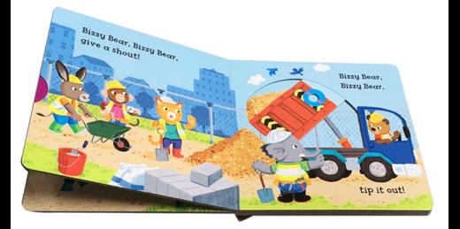 【Bizzy Bear系列】【纸板机关书】Bizzy bear:Building site 忙碌的小熊：建筑工地 商品图2