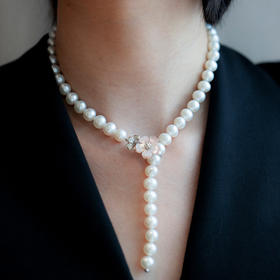 LUCINE 鹿鸣珠宝 |【樱花贝母】可调节珍珠链