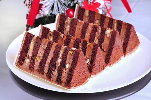 (C011)Couleur Violet  圣诞家庭宴会主蛋糕 商品图4