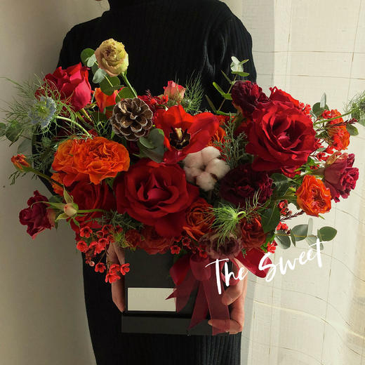 冬季新品 红色系桌摆·花盒 商品图1