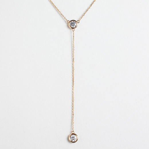 LUCINE鹿鸣珠宝 |  钻石Y型链毛衣链18k黄金长链 商品图1