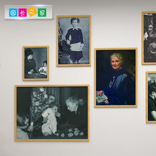 新款 现代简约蒙台梭利组合画像木质镜框幼儿园走廊背景墙装饰画 商品图2