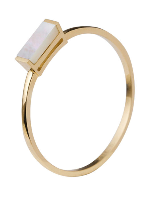 LUCINE鹿鸣珠宝 | 【一】系列白贝母戒指 商品图4