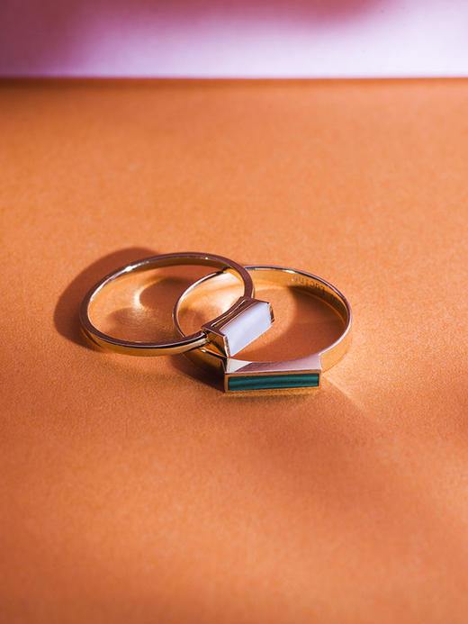 LUCINE鹿鸣珠宝 | 【一】系列白贝母戒指 商品图1