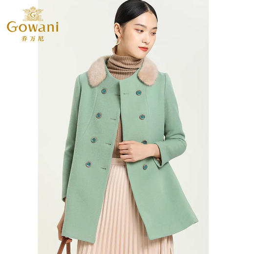 乔万尼羊毛大衣斗篷式中长款E154A288 商品图1