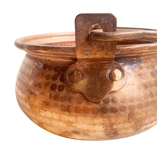 大理鹤庆手工紫铜锅传统锣锅带锅盖