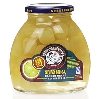 【批发】芝麻官葡萄罐头700克/瓶 商品图0