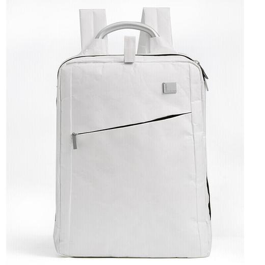 商务双肩包14英寸电脑包泰维克纸环保新材质时尚背包 313w白色单层 nf