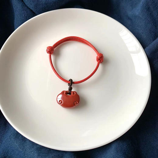 帝王砂小平安锁儿童款手链 饰品美物 商品图1