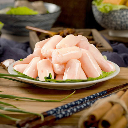 纯极120g鲜虾肠口感紧实健康低脂纯心匠造真材实料