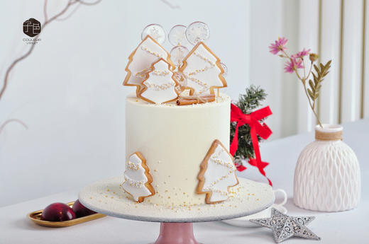 (C011)Couleur Violet  圣诞家庭宴会主蛋糕 商品图5