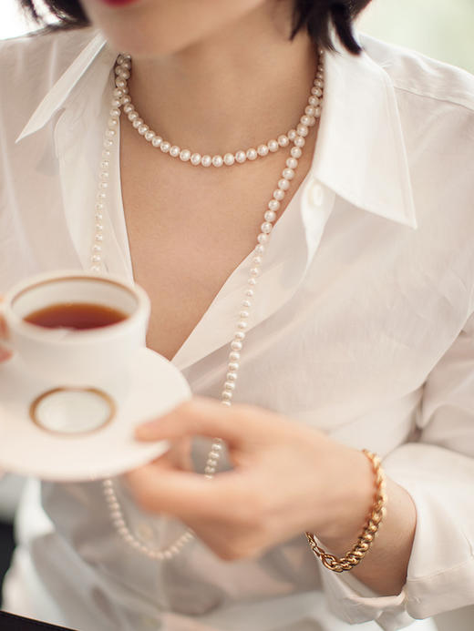 鹿鸣精品珠宝 | 7-8mm 珍珠长链 商品图1