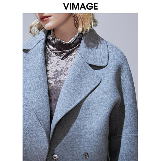 VIMAGE 纬漫纪V1414020 短款毛呢大衣 商品图6