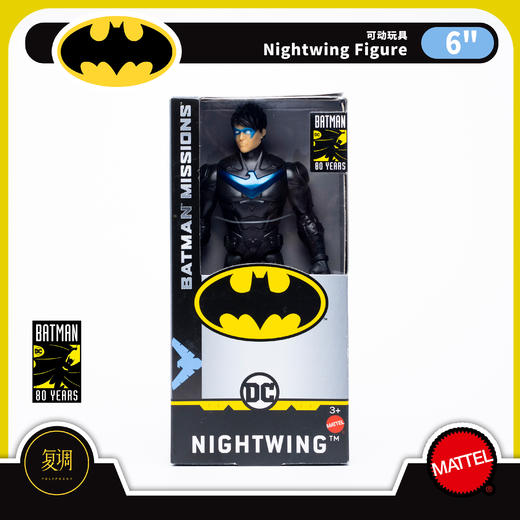 现货 美泰 夜翼 6英寸 模型 蝙蝠侠 周年系列 摆件 商品图5