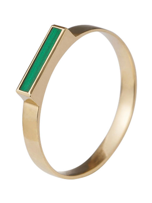 LUCINE鹿鸣珠宝 | 【一】系列孔雀石戒指 商品图4