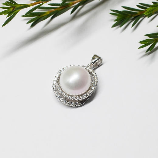lucine 星云珍珠吊坠母亲节项链礼物实用单颗淡水锁骨百搭设计师