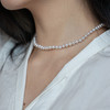 LUCINE 4-5mm超小迷你珍珠锁骨链强光淡水珍珠choker双层叠戴ins 商品缩略图2