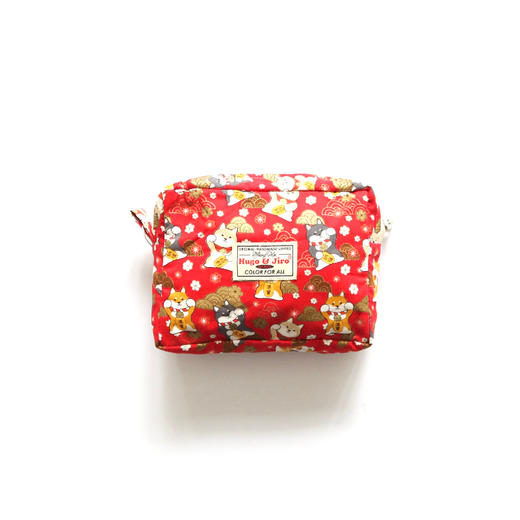 HUJI祤集Motley收纳包风の花祥云柴犬 商品图0