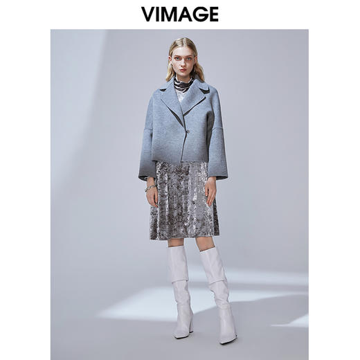 VIMAGE 纬漫纪V1414020 短款毛呢大衣 商品图4