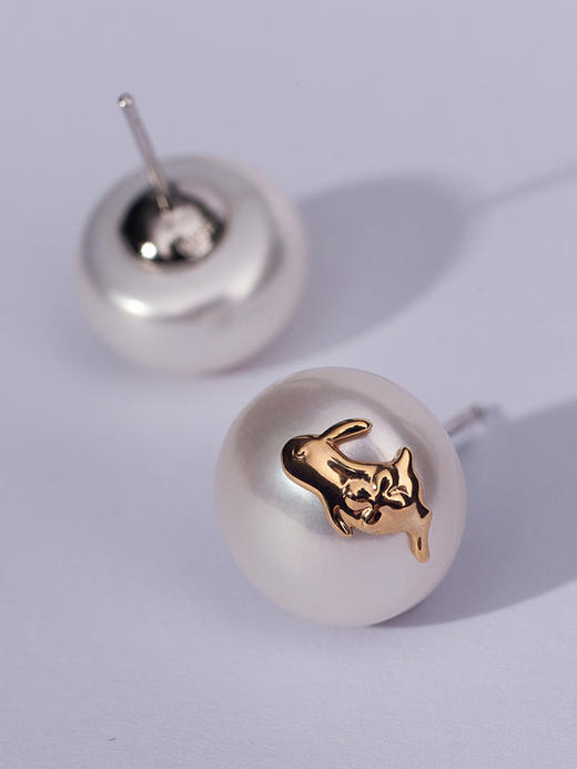 LUCINE 鹿鸣珠宝 |【明月珰】珍珠耳钉 商品图2