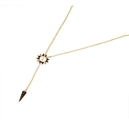 LUCINE鹿鸣珠宝 | 小太阳长链 长链项链钻石18K金设计师原创品牌 商品图4