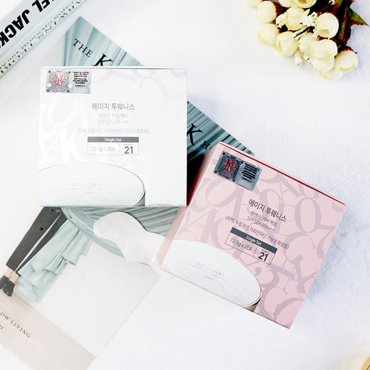 【韩国AGE 20'S爱敬气垫】BB白色粉色#13/#21/#23   双芯替换装 让你的肌肤水润无暇 商品图3