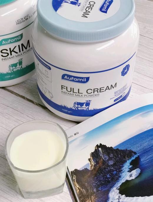 澳洲 爱赋力Aufamil脱脂/全脂 牛奶粉1000g 蓝胖子 商品图1