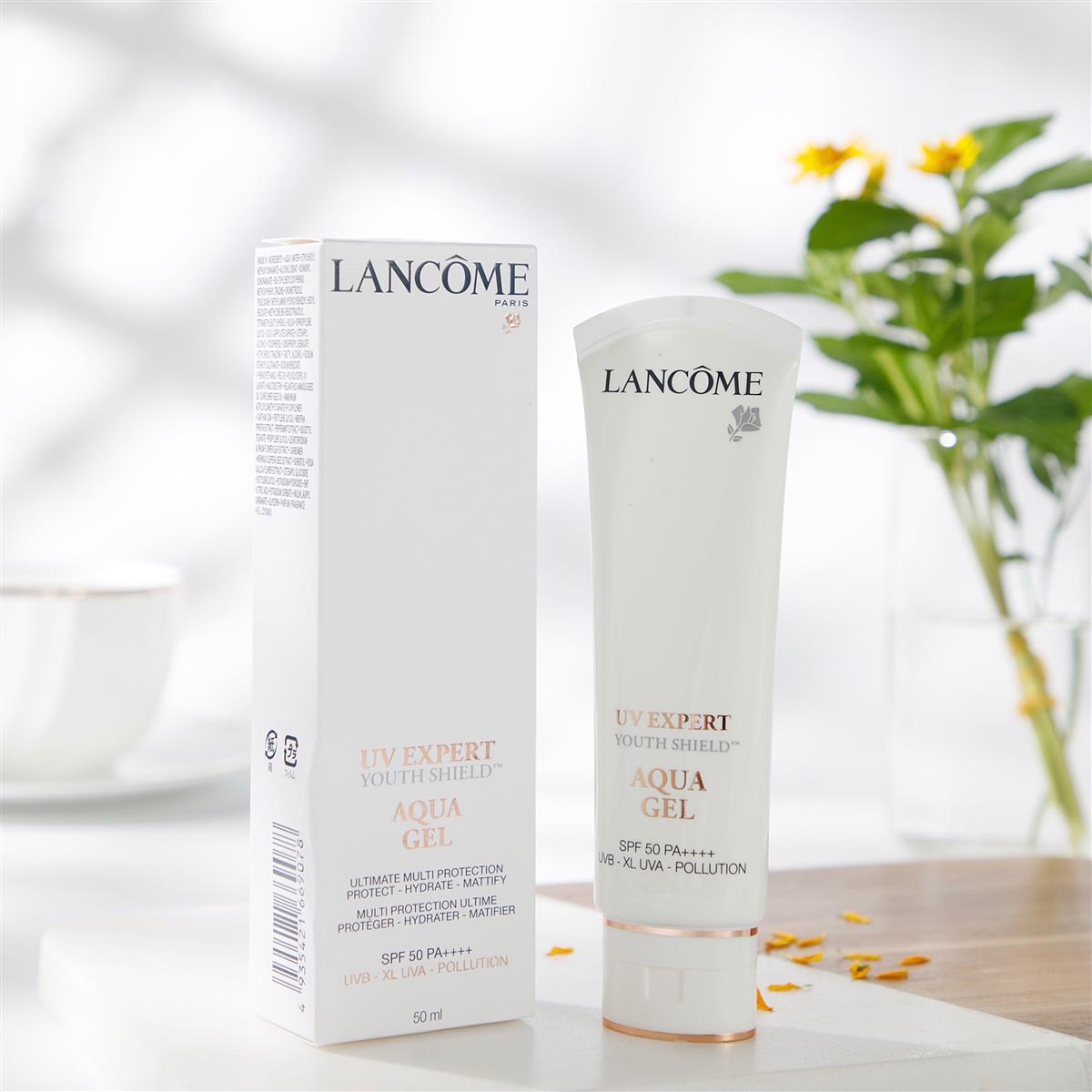 【LANCOME兰蔻水漾轻透“小白管”】防晒隔离露50ml 轻薄透气 SPF50+ 清爽型