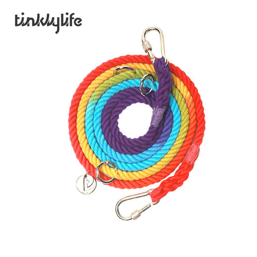 Tinklylife 彩虹渐变多功能腰牵牵引绳 商品图13