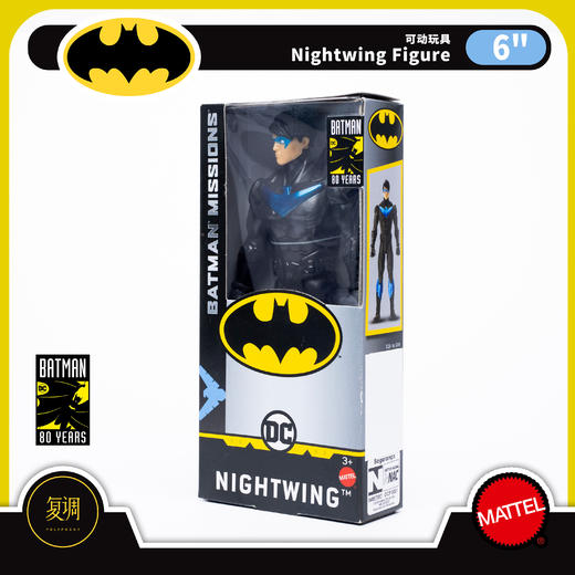 现货 美泰 夜翼 6英寸 模型 蝙蝠侠 周年系列 摆件 商品图4