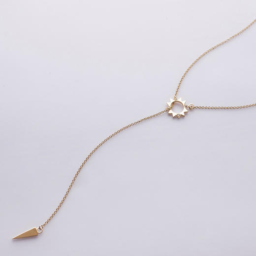 LUCINE鹿鸣珠宝 | 小太阳长链 长链项链钻石18K金设计师原创品牌 商品图2