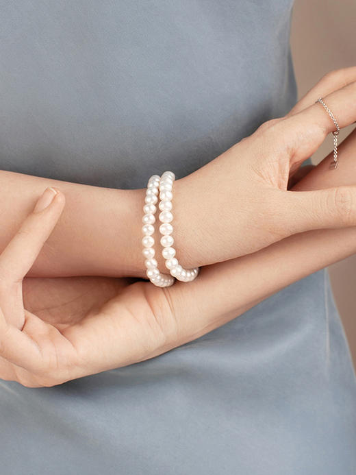 LUCINE 鹿鸣珠宝 | 【花型1号】双排珍珠手链 商品图2