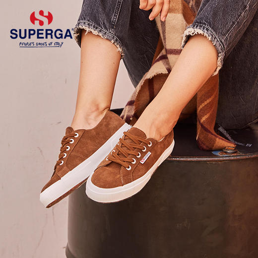 【正品】SUPERGA休闲鞋2020新款牛反毛皮滑板鞋运动百搭板鞋学生 商品图0