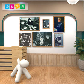 新款 现代简约蒙台梭利组合画像木质镜框幼儿园走廊背景墙装饰画