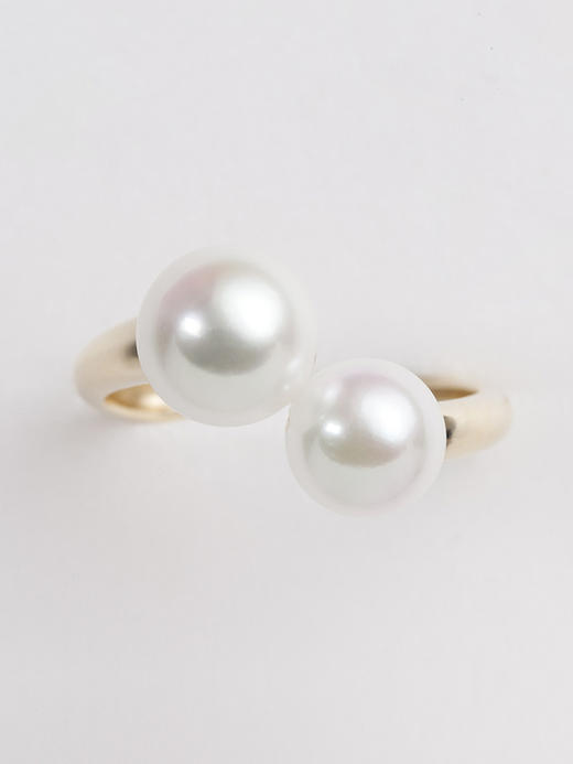 LUCINE 鹿鸣珠宝 |【简】系列 双珠戒指 商品图4