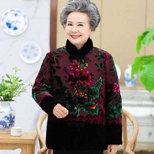 XX-198jls1637加厚外套棉袄衣服奶奶羽绒棉服 商品图0