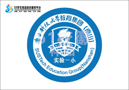 通版深圳市南方科技大学教育集团第一实验小学熨烫校徽现货发51 商品图0